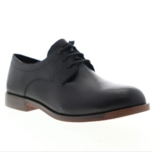 Camper Black Oxfords with Lace-Up Design and Smooth Leather